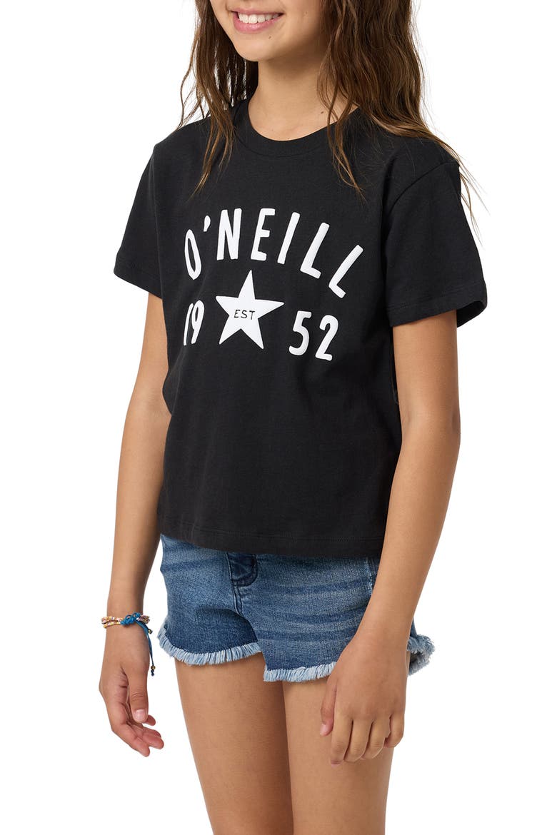 Kids' Starry Willa Skimmer Graphic T-Shirt, Alternate, color, BLACK