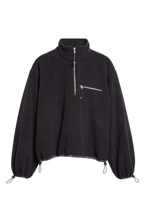 Frederik Half Zip Wool Blend Jacket