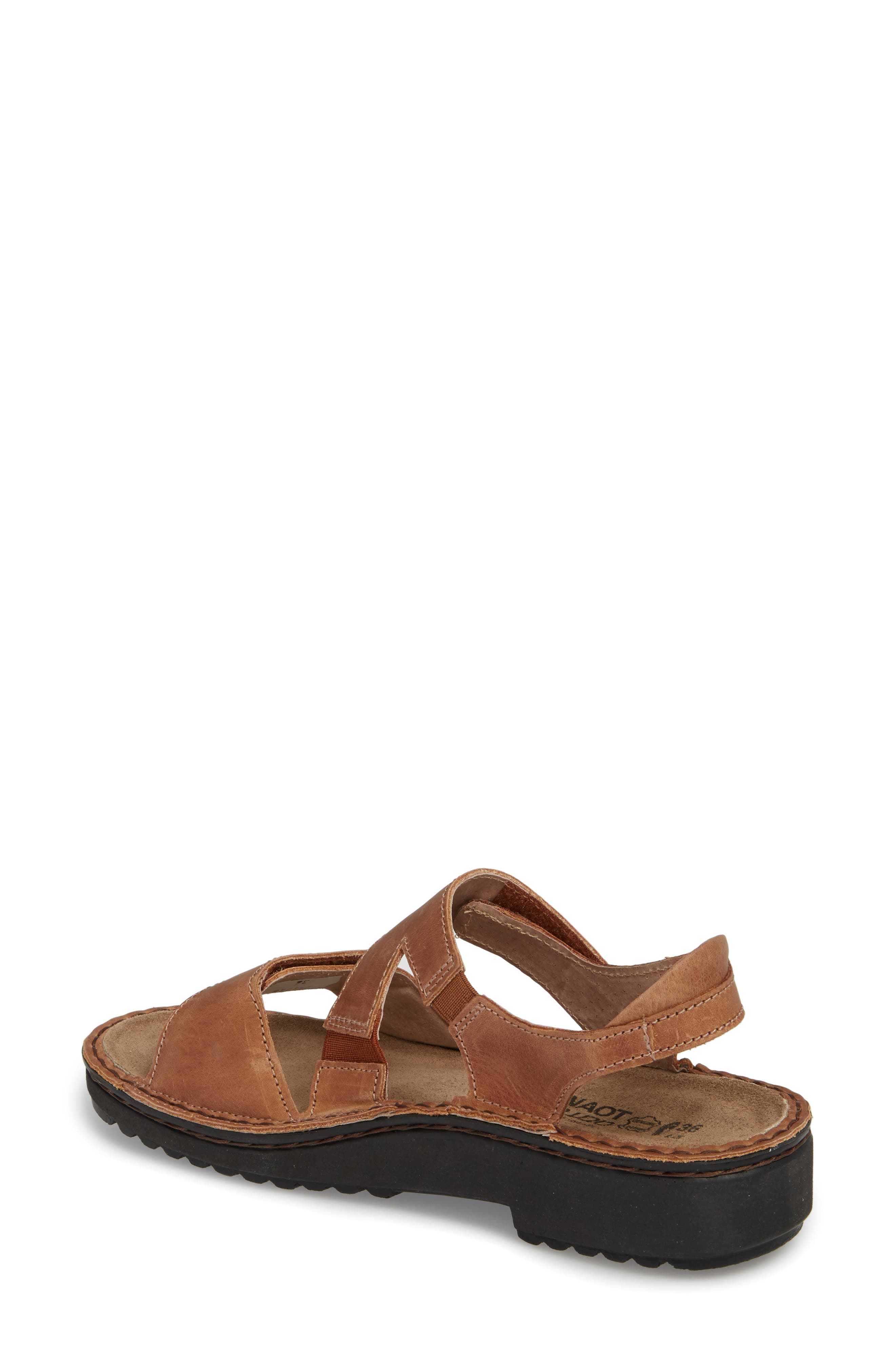 Naot Enid Sandal, Alternate, color, Latte Brown Leather