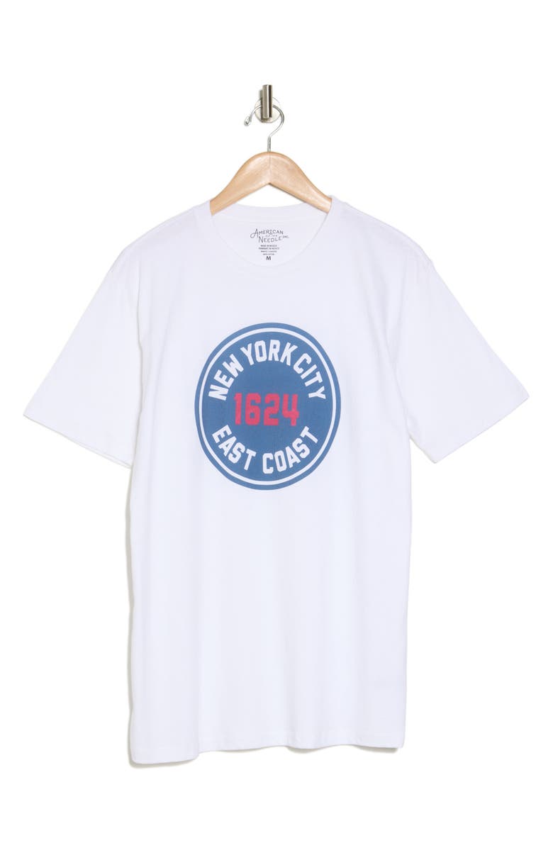 American Needle NY/East Coast Cotton Graphic T-Shirt, Alternate, color, White