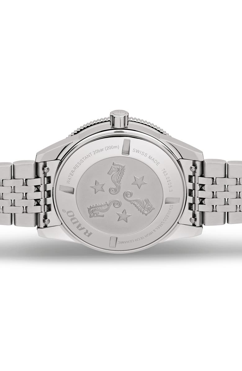 RADO Captain Cook Bracelet Watch, 43 mm, Alternate, color, Stainless Steel