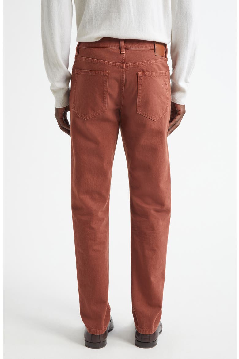 City Fit Nonstretch Denim Jeans, Alternate, color, DARK RED SOLID