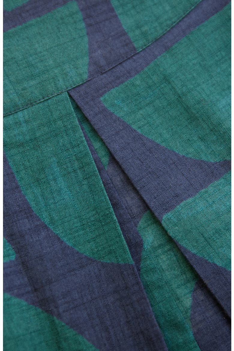 Box Pleated Midi Skirt, Alternate, color, Geo Shapes