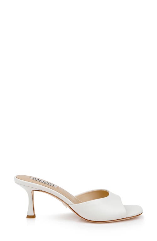 Badgley Mischka Collection Draya Sandal In White Leather