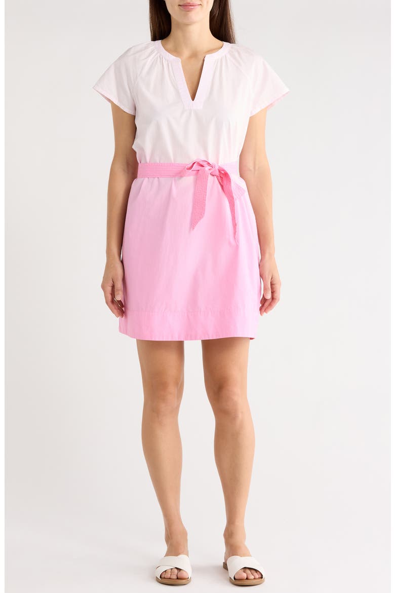 Oceana Isle Sunray Ombrè Dress, Main, color, CYBER LIGHT