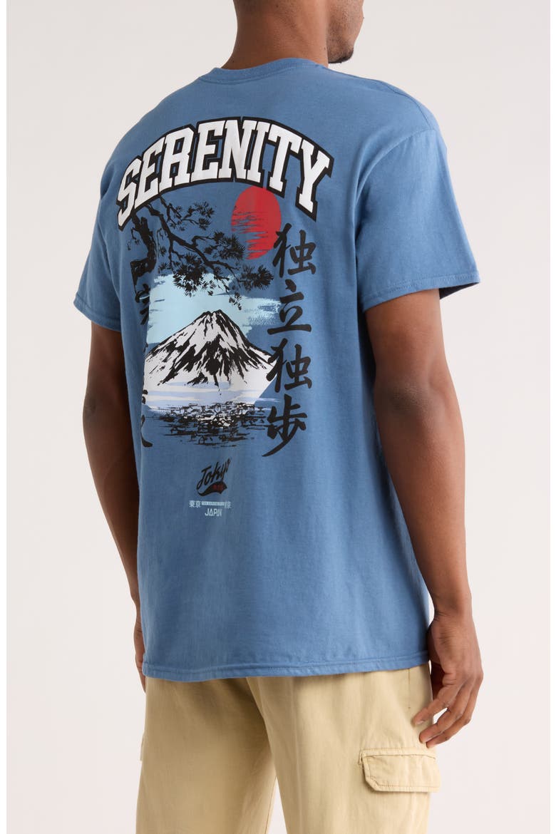 Serenity Graphic T-Shirt, Alternate, color, INDIGO BLUE