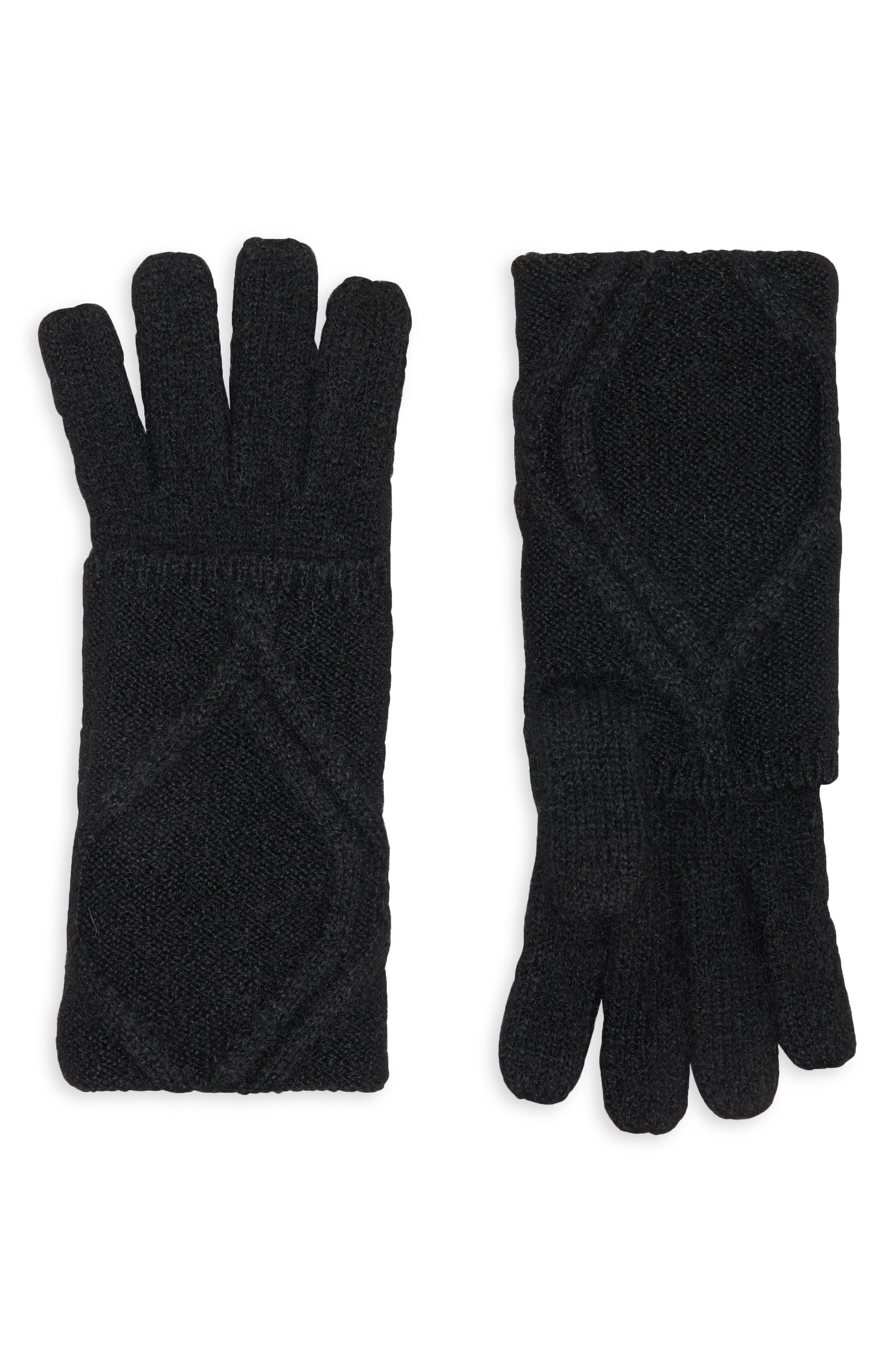 Cable Foldover Gloves