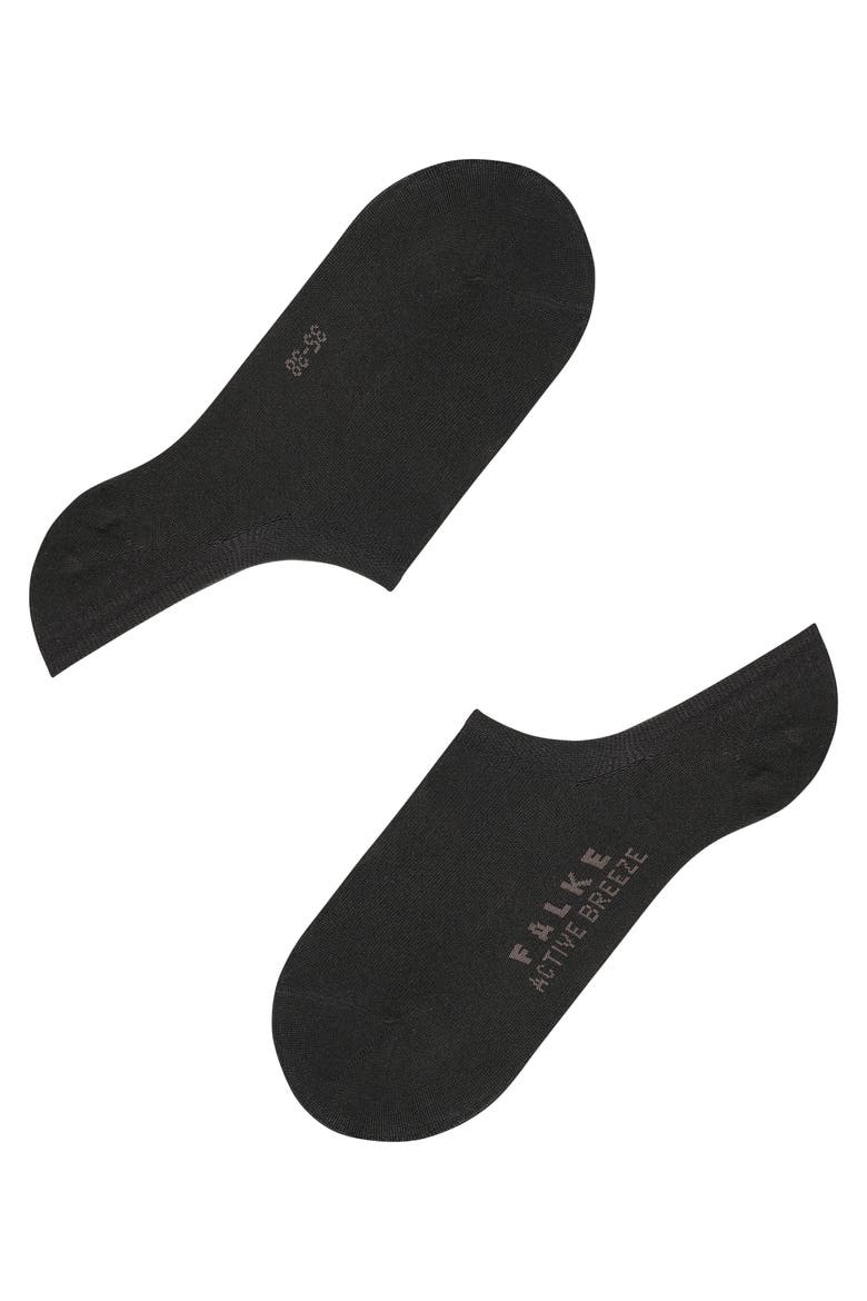 Active Breeze No Show Socks, Alternate, color, Black