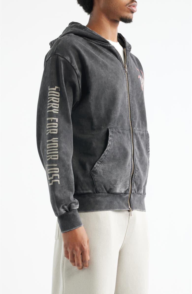 OVERTIME City Reapers Scythe Zip Hoodie, Alternate, color, Black