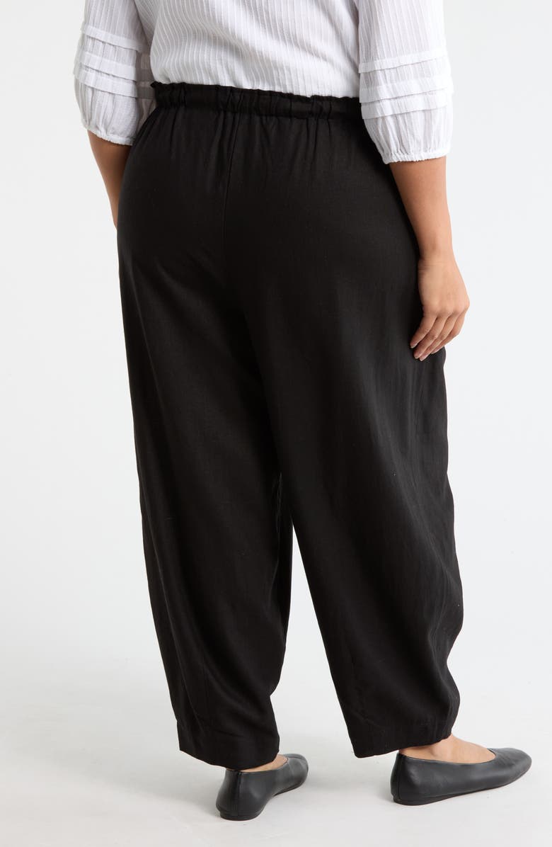 MAX STUDIO Drawstring Lantern Pants, Alternate, color, Black