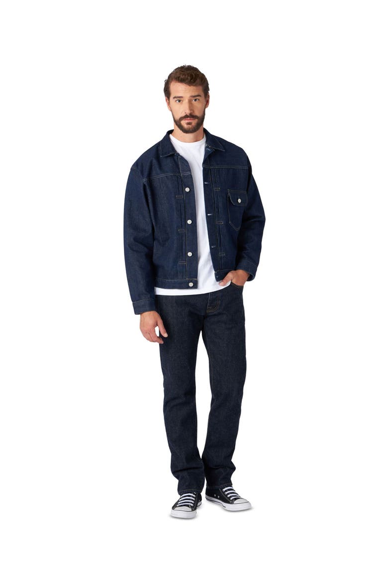 Type Indigo Rinse Denim Jacket, Alternate, color, BLUE