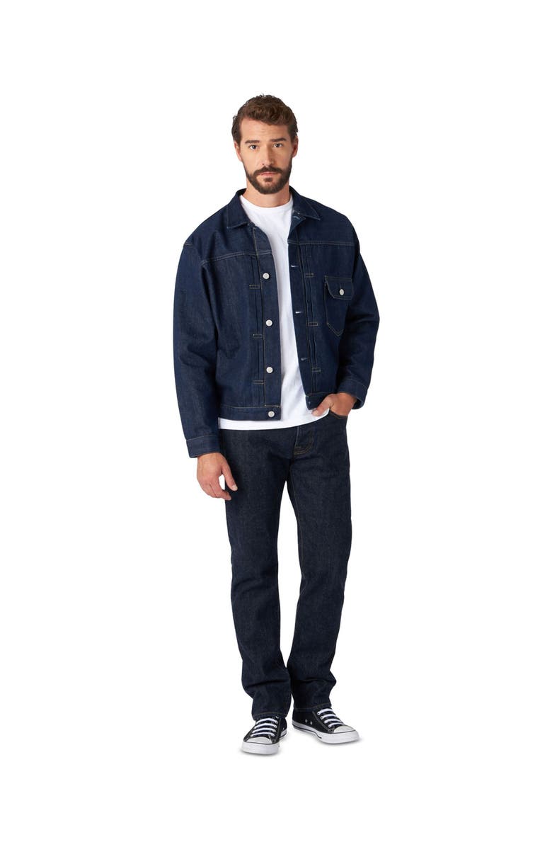 Fortela Type Indigo Rinse Denim Jacket, Alternate, color, Blue