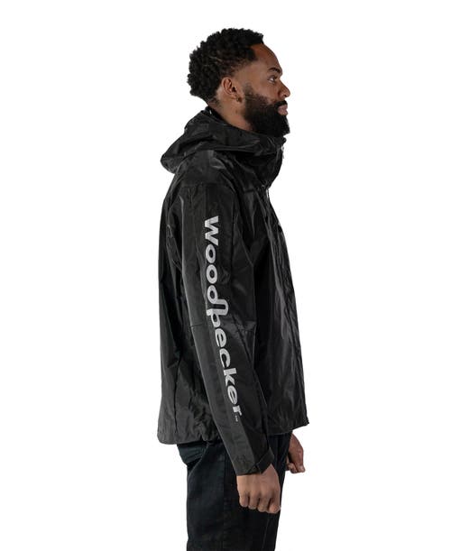 Woodpecker Wind Rain Shell Jacket In Black
