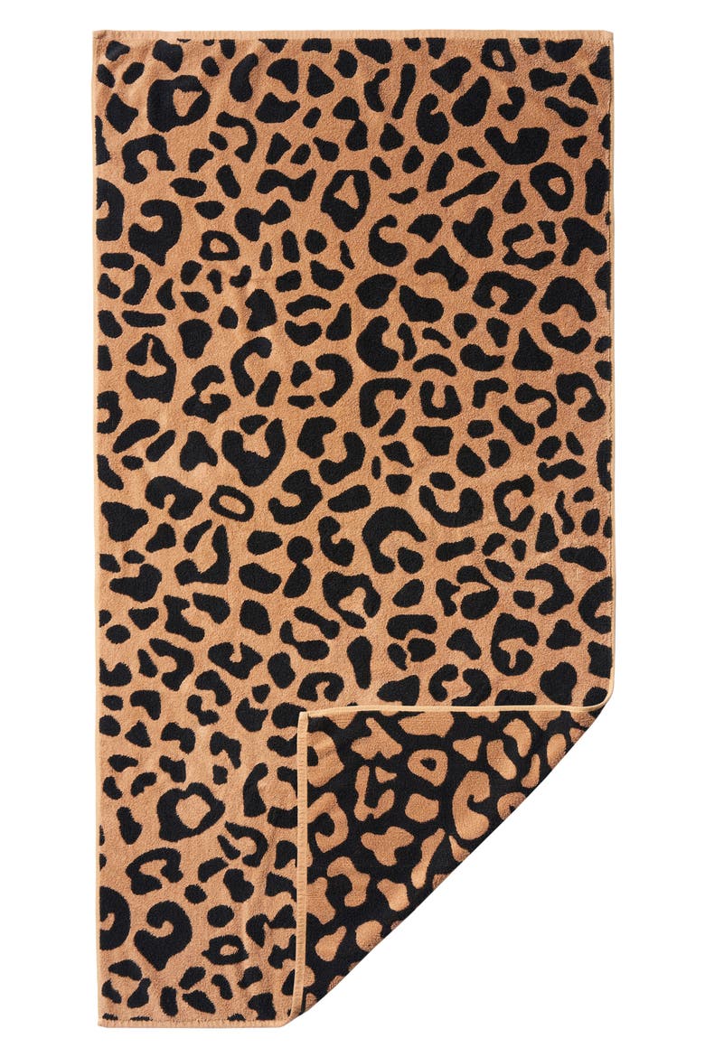Wild Leopard Bath Towel, Main, color, MULTI