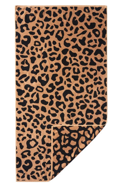 Wild Leopard Bath Towel
