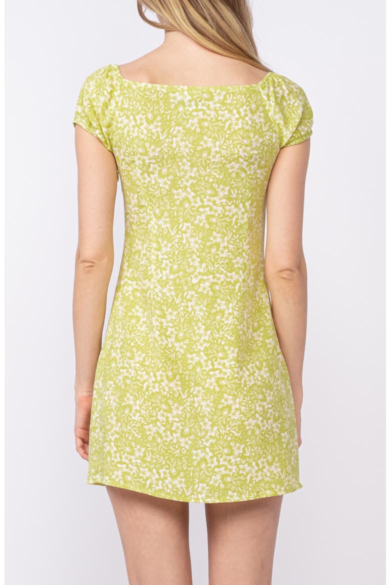 Cap Sleeve Minidress, Alternate, color, LIGHT GREEN