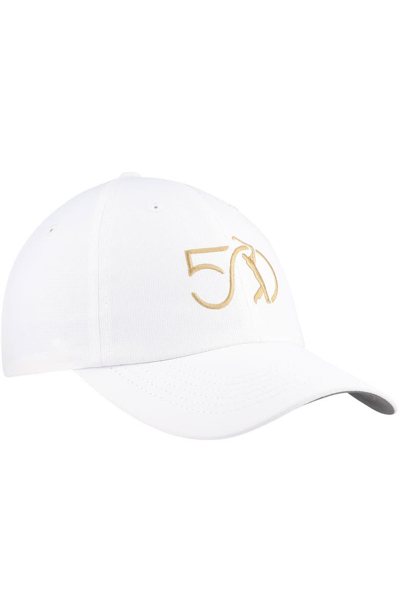 IMPERIAL Men's Imperial White THE PLAYERS 50th Anniversary The Original Performance Adjustable Hat, Alternate, color, White