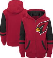 Outerstuff Youth Cardinal Arizona Cardinals Colorblock Full-Zip Hoodie