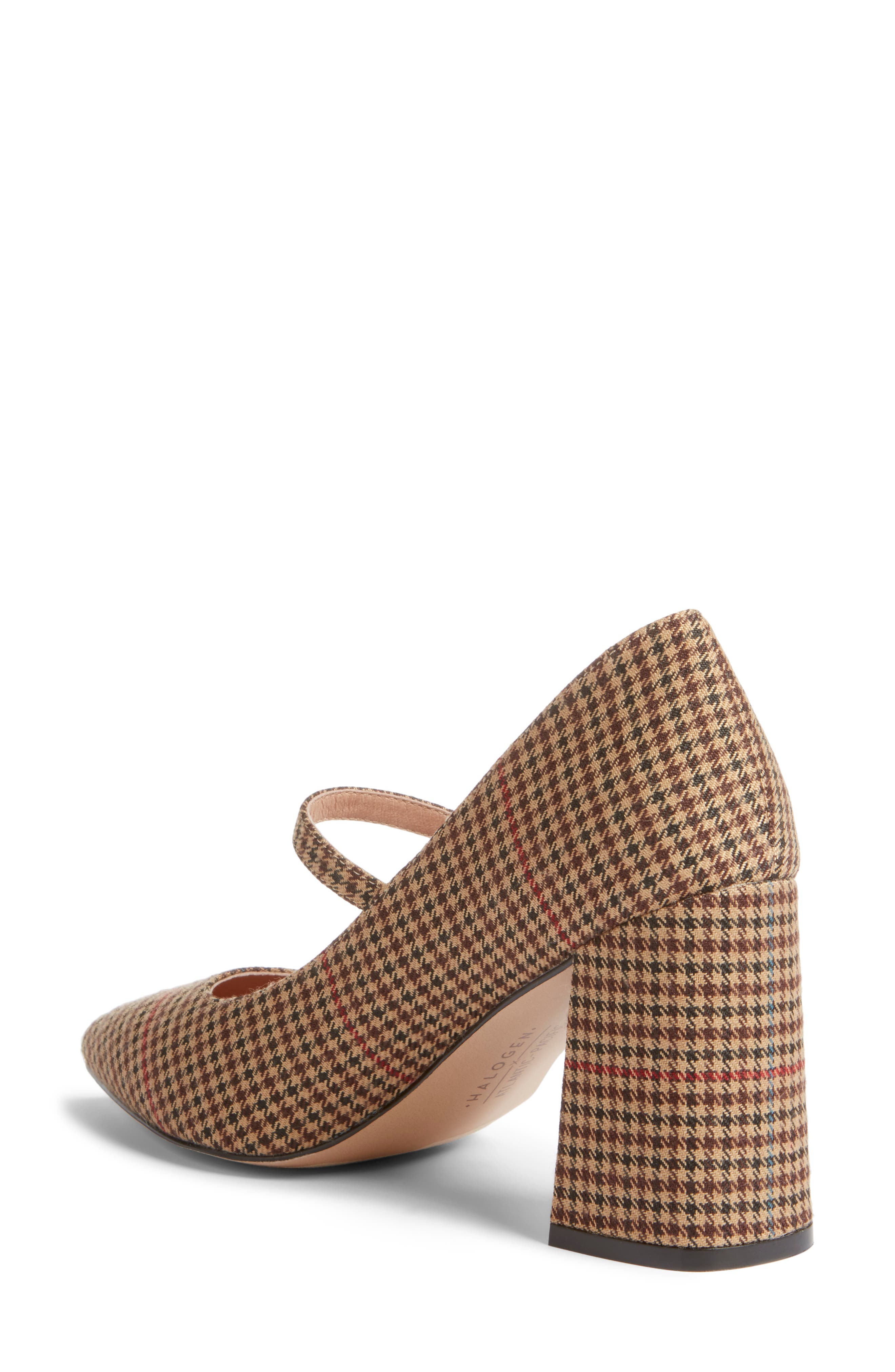 x Atlantic-Pacific Helenah Mary Jane Pump (Nordstrom Exclusive), Alternate, color, BROWN MULTI PLAID FABRIC