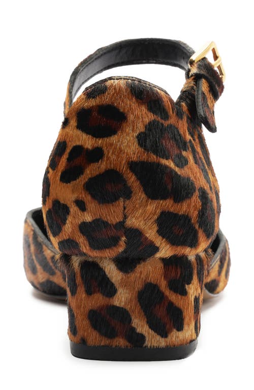 Arezzo Tori Ankle Strap Pump In Animal Print