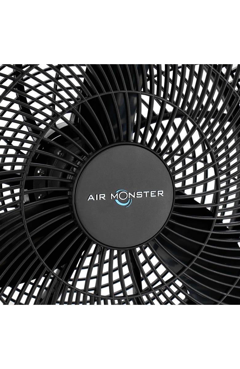 Air Monster 16 Inch Air Circulator 3 Speed Adjustable Angle Floor Fan, Alternate, color, Black