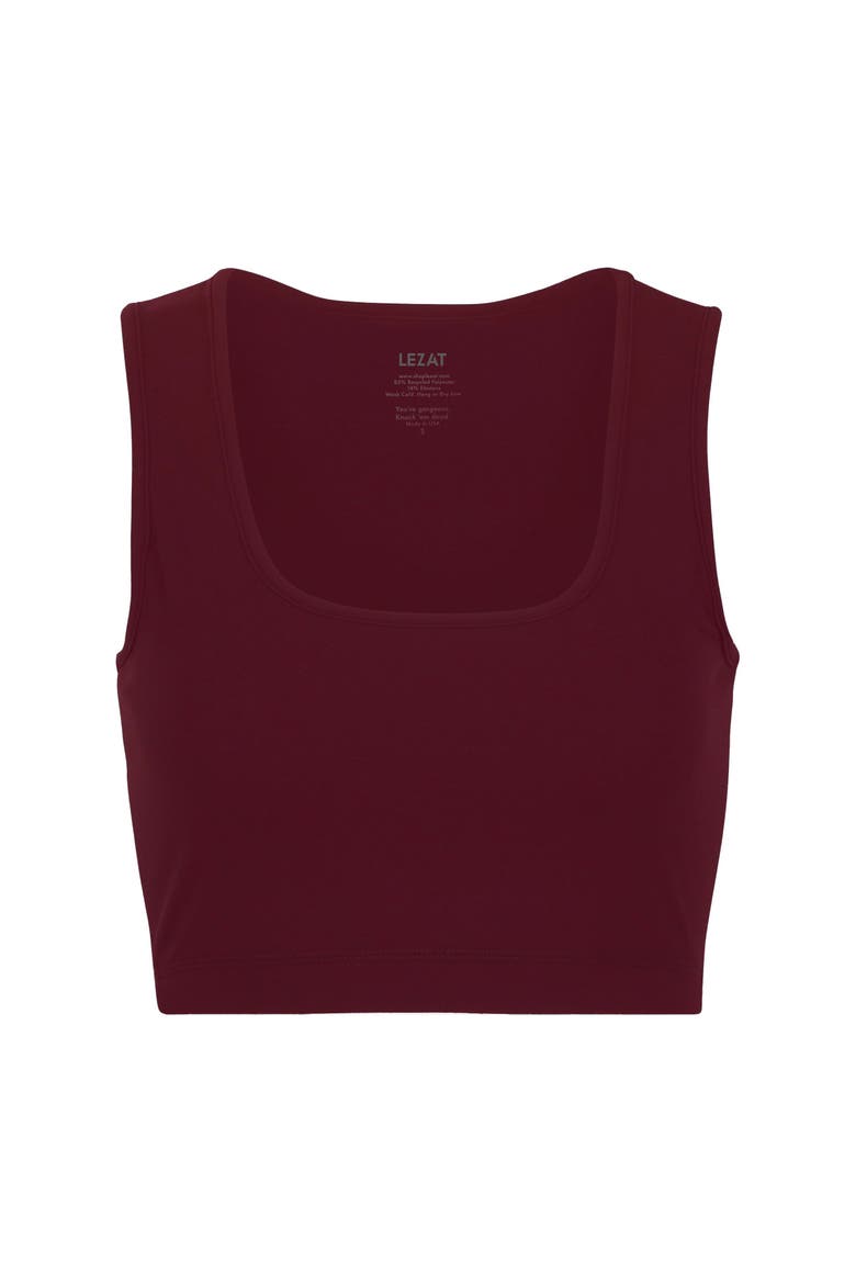 Sara Organic Cotton Bra Top, Main, color, Maroon