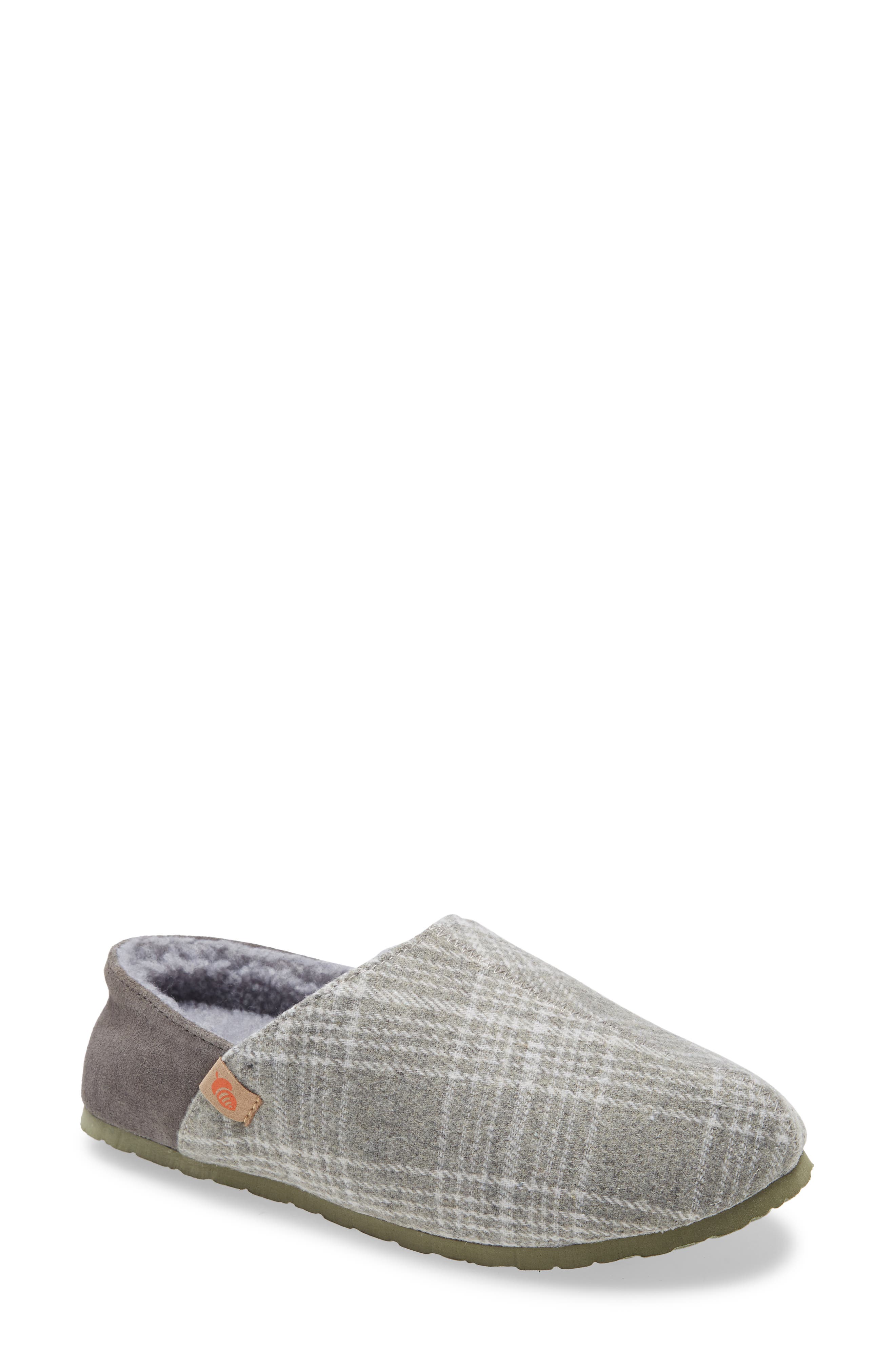 Acorn Parker Plaid Slipper, Main, color, 