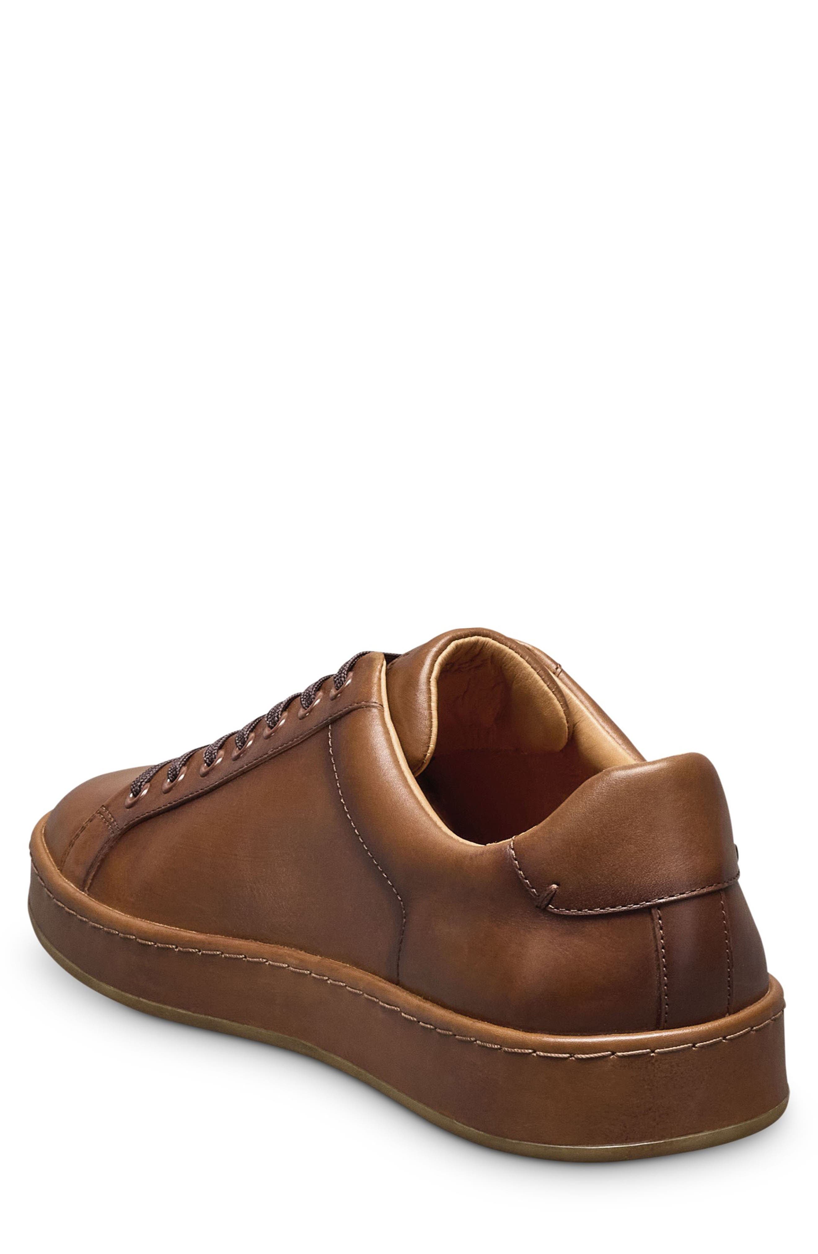 Barnes Low Top Sneaker, Alternate, color, MAHOGANY