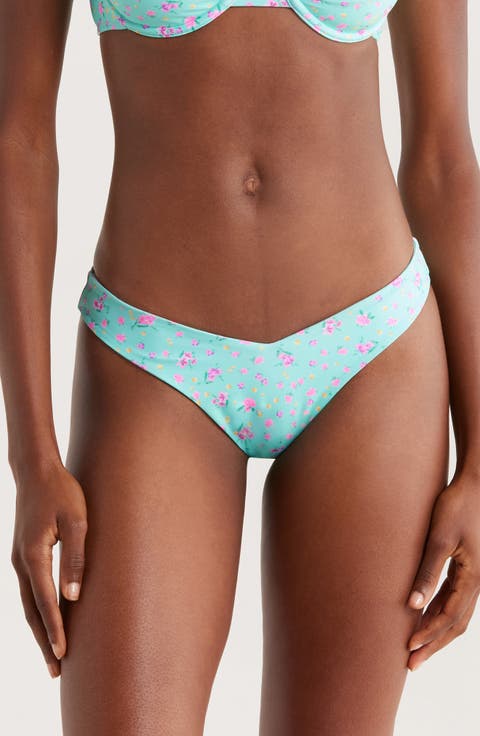 Retro Y Thong Bikini Bottoms