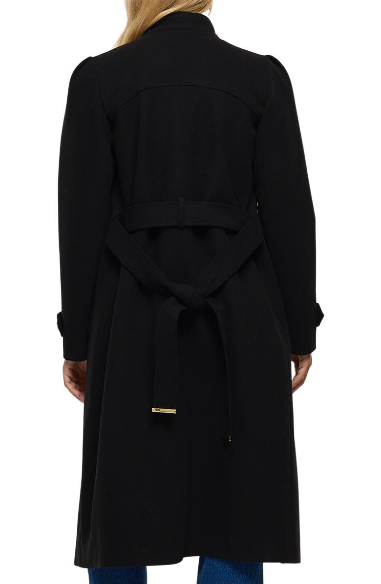 River Island Fall Away Tie Belt Coat, Alternate, color,