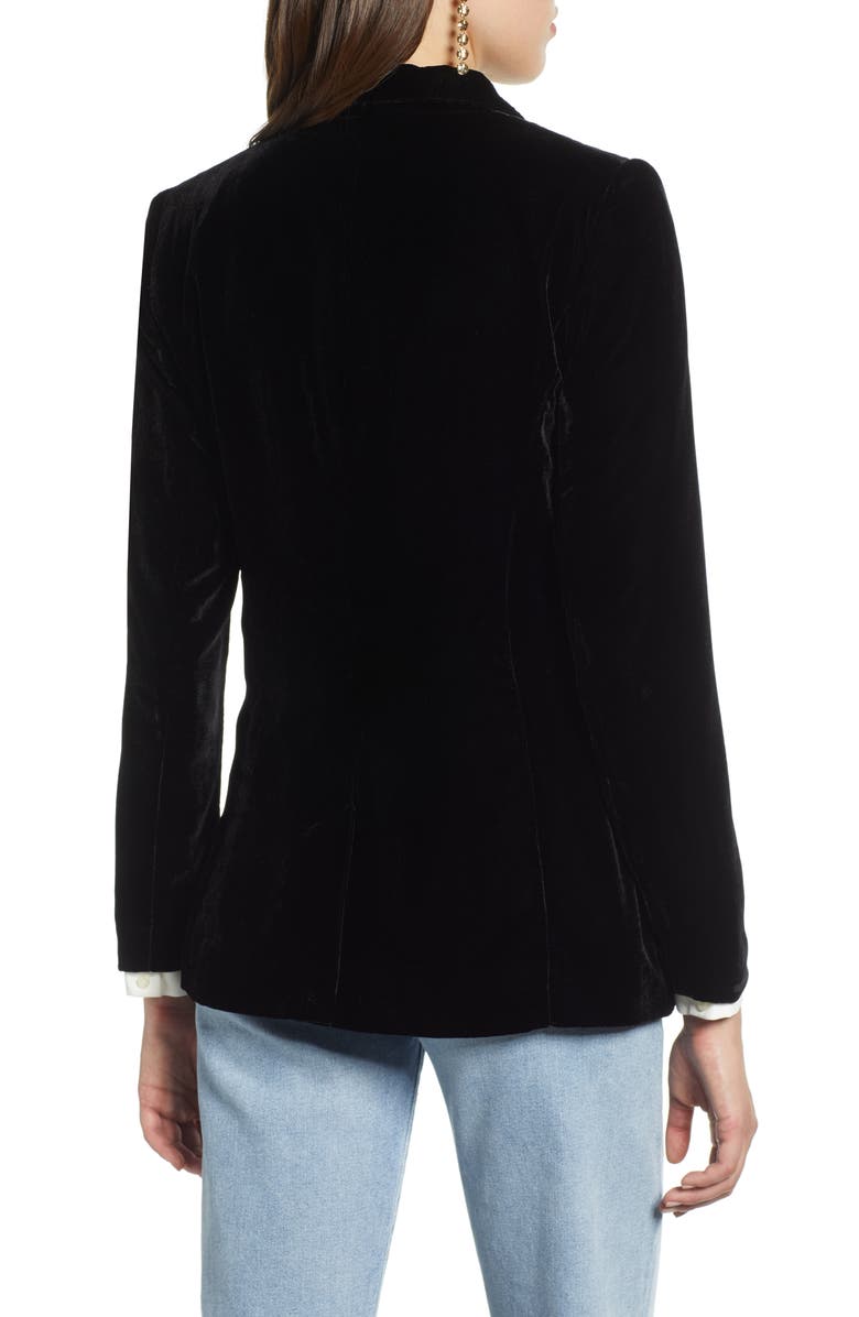 Halogen<sup>®</sup> Velvet Blazer, Alternate, color, 