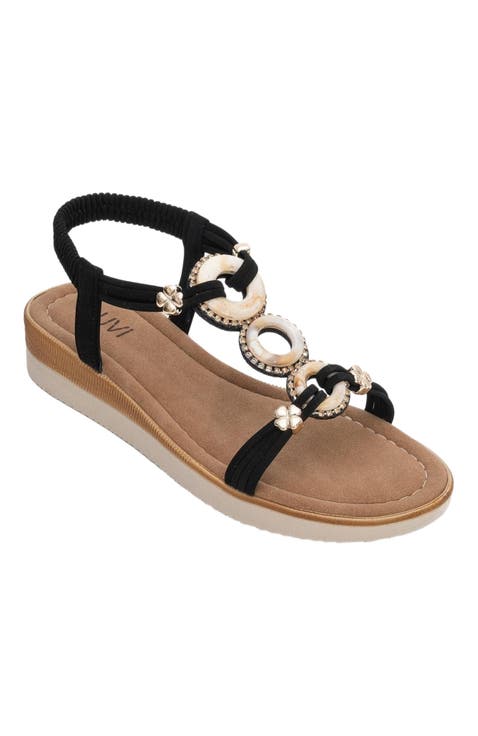 JUNES Buckle-Embellished Sandal (Women)