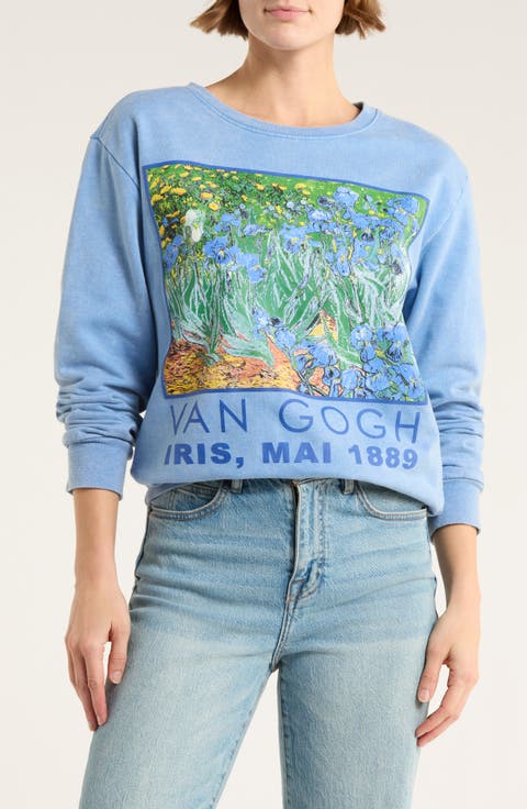 Van Gogh Iris Mai Crewneck Sweatshirt