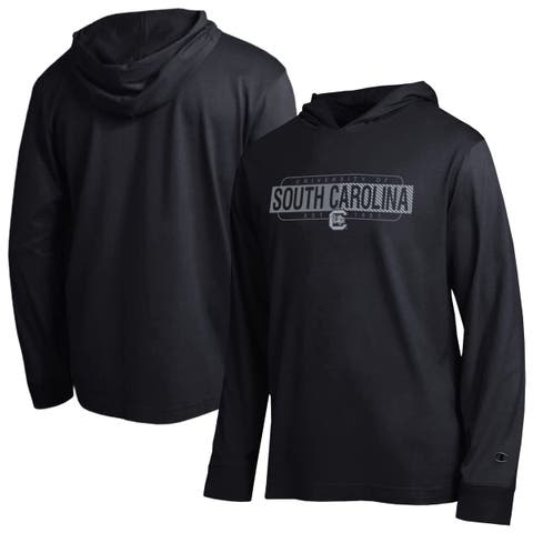 Men's Champion  Black South Carolina Gamecocks Gradient All-Star Long Sleeve Hooded T-Shirt