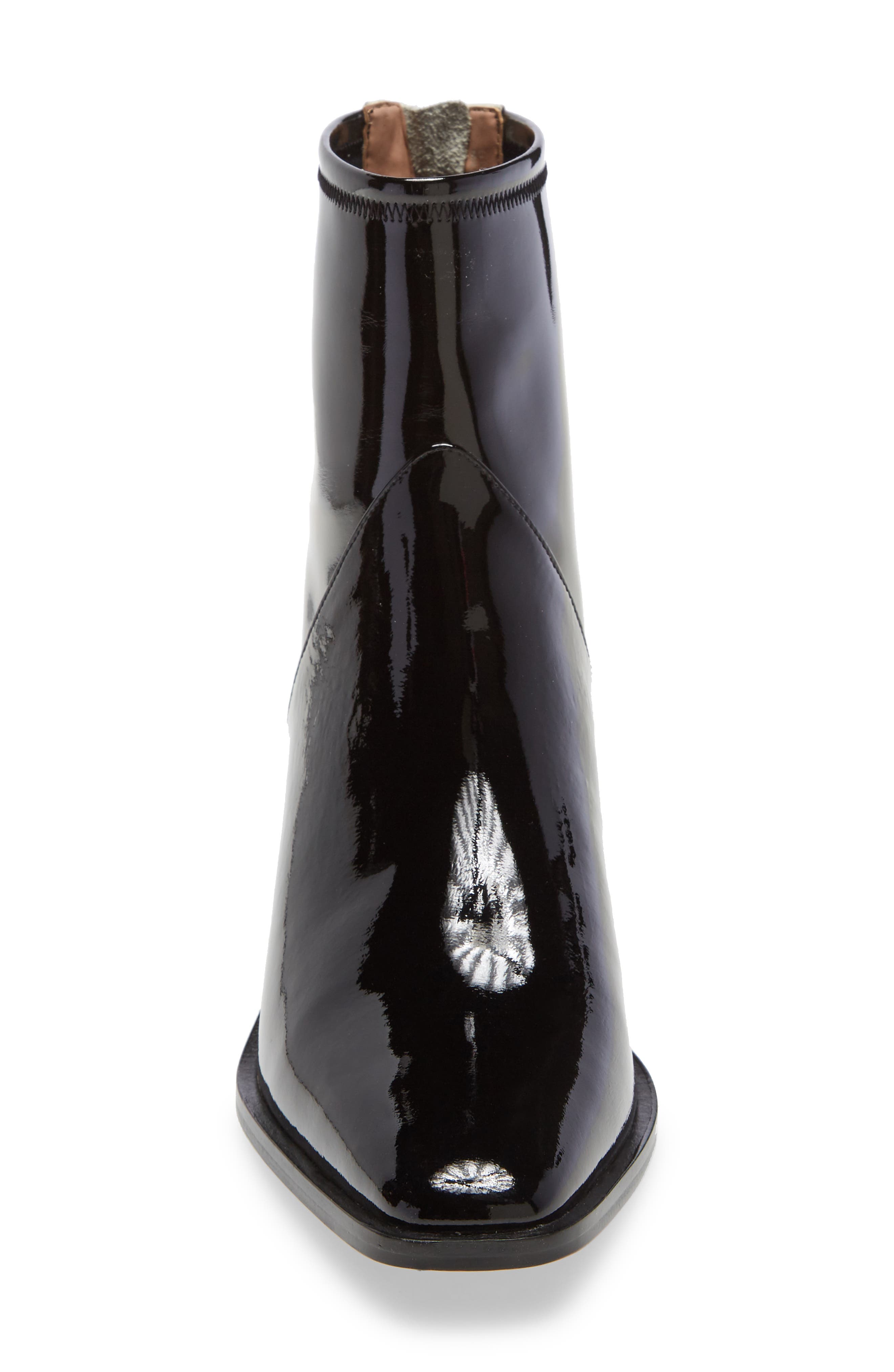 Velore Colorblock Bootie, Alternate, color, BLACK/ CREAM PATENT/ LEATHER