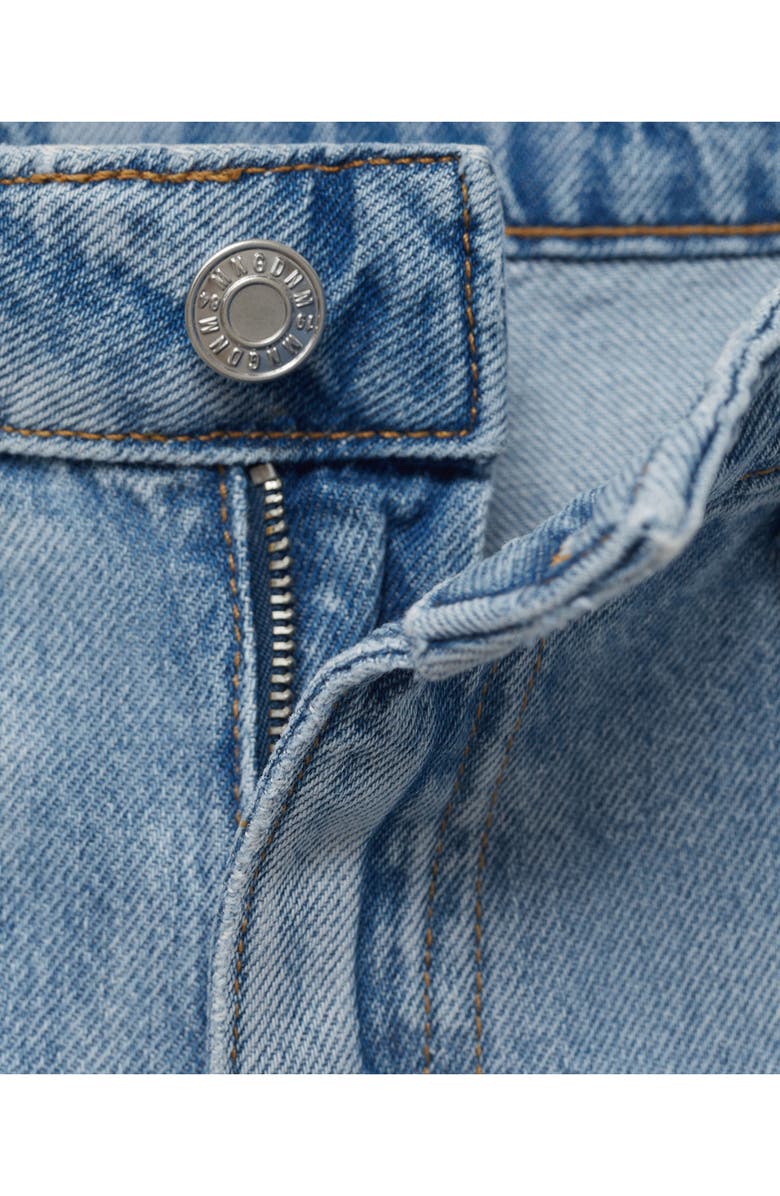 MANGO Danila Raw Hem High Waist Wide Leg Jeans, Alternate, color, 