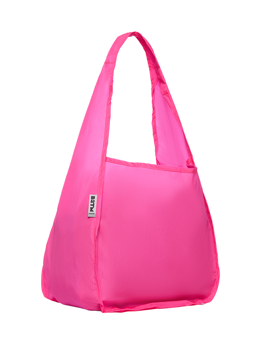 Baboon to the Moon Packable Tote, Alternate, color, Hyper Pink