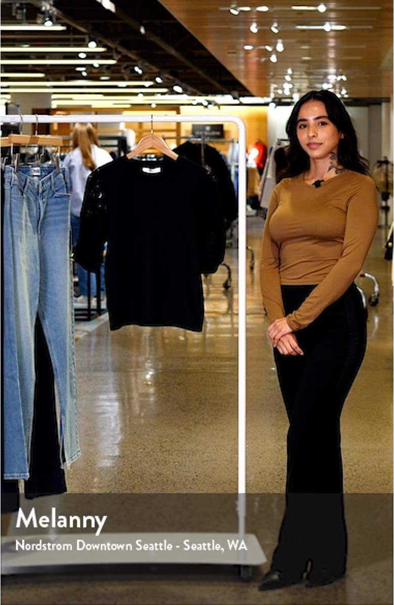 Frankie Lace Sleeve Organic Cotton Top, sales video thumbnail