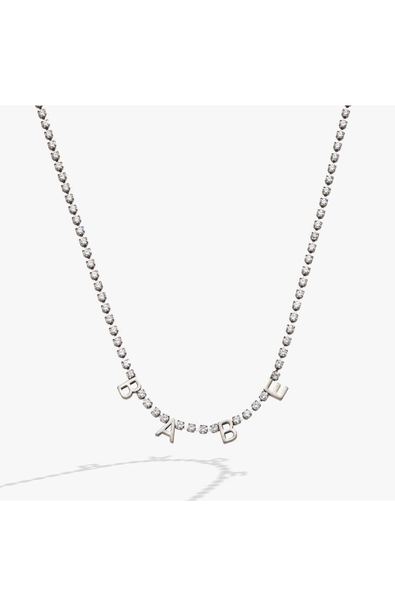 Alex and Ani Babe Tennis Chain Necklace, Main, color, Silver