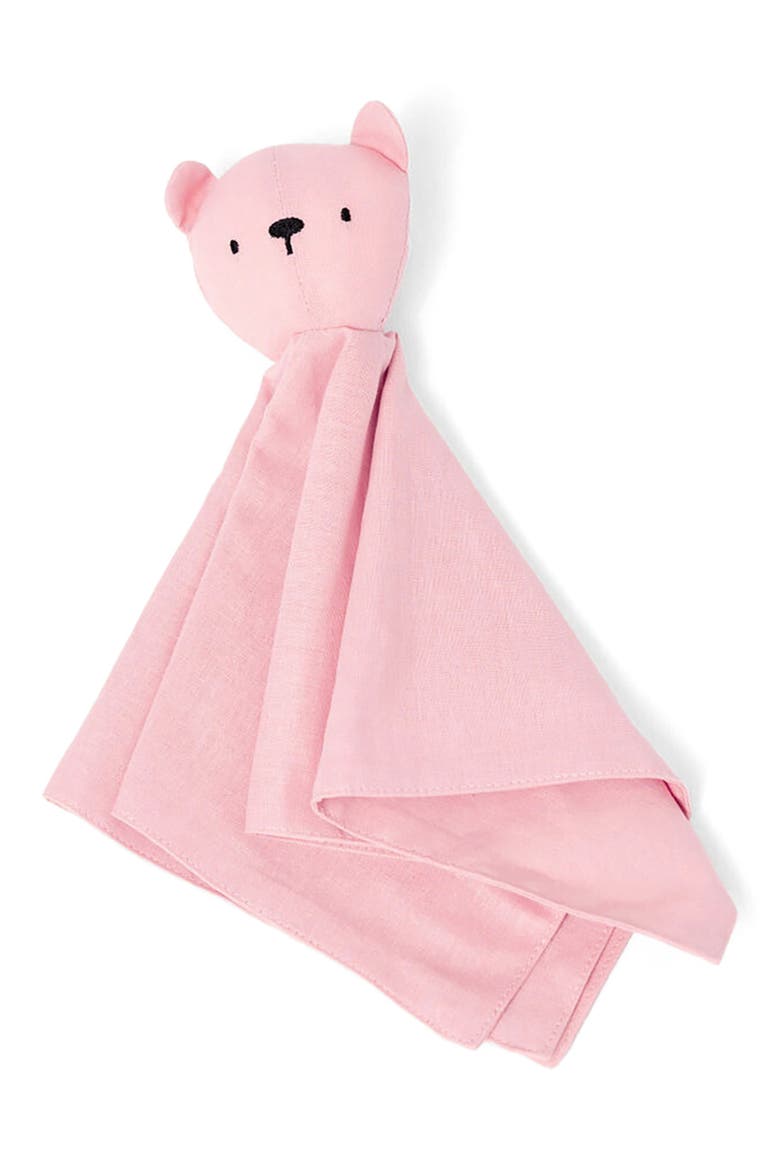 Bear Linen & Cotton Lovey, Main, color, GALAH