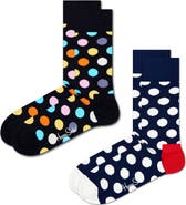 Happy Socks Assorted 2-Pack Classic Big Dot Socks