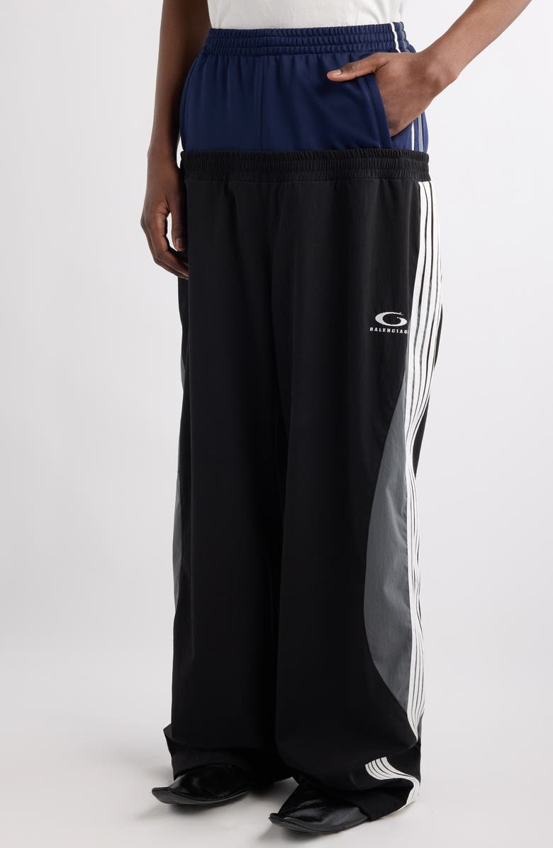 Layered Side Stripe Track Pants