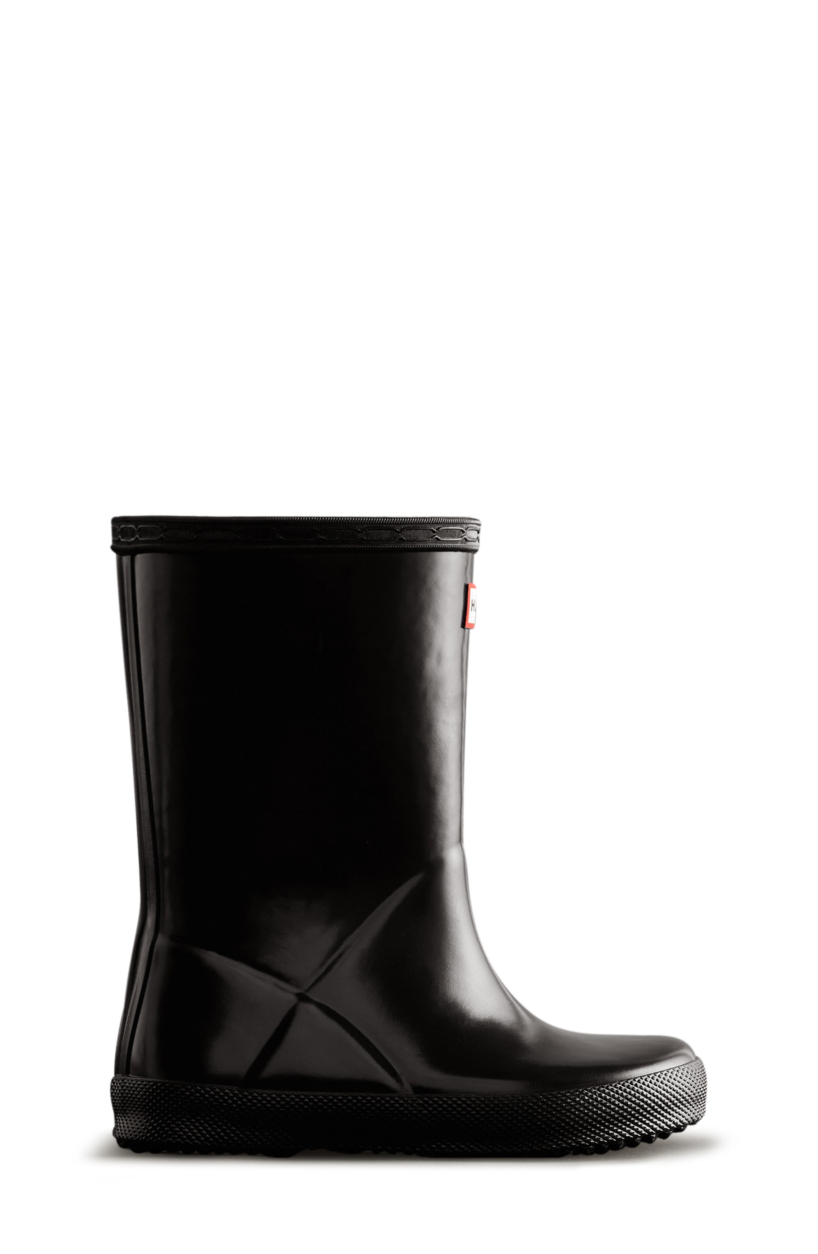 Hunter Kids' First Gloss Waterproof Rain Boot, Alternate, color, 
