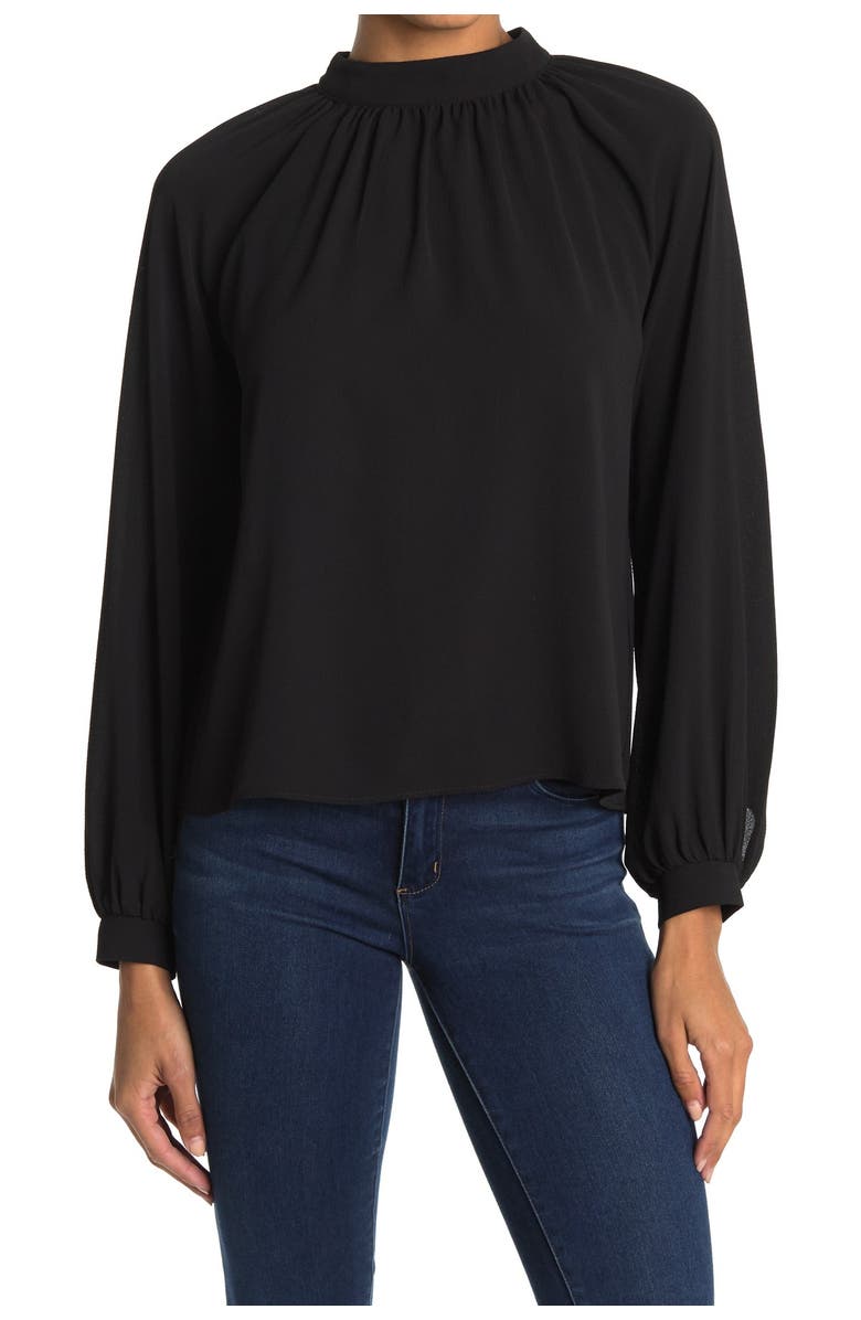 All in Favor Mock Neck Long Sleeve Top, Main, color,