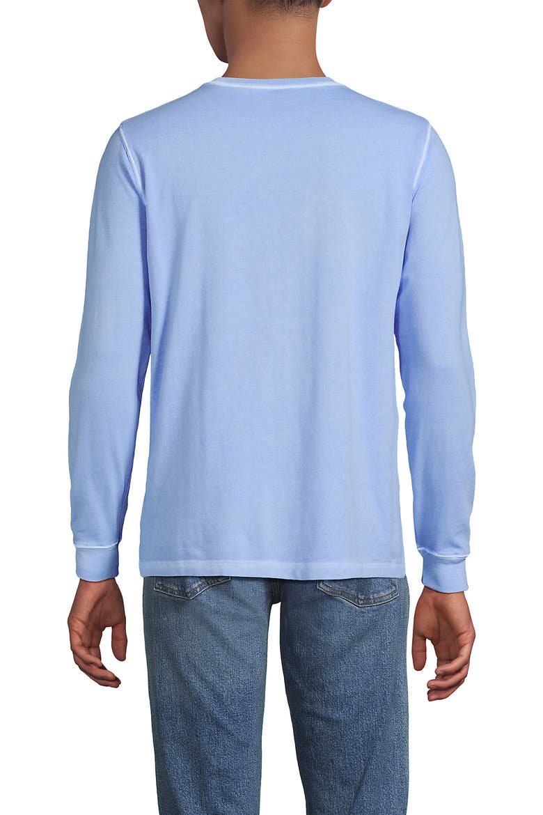 Super-T Long Sleeve T-Shirt with Pocket, Alternate, color, Powder Blue Garment Dye