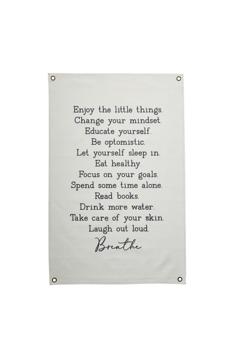 tag Enjoy Canvas Wall Decor Natural Cotton Art for Indoor Use, Main, color, Beige