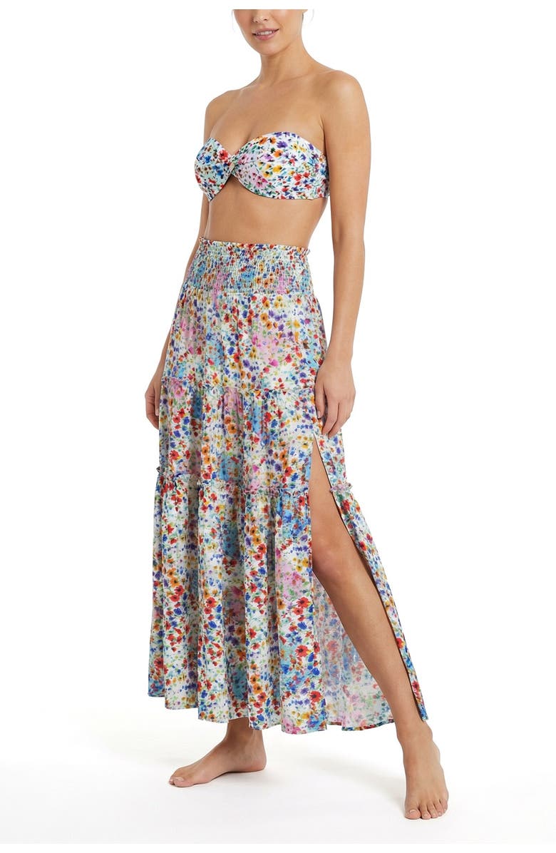 Change of Scenery Camilla Ring Trim Lowrise Hipster Bikini Bottom, Alternate, color, Wildflower Patch