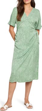 NIC+ZOE Swirling Sands Wrap Dress
