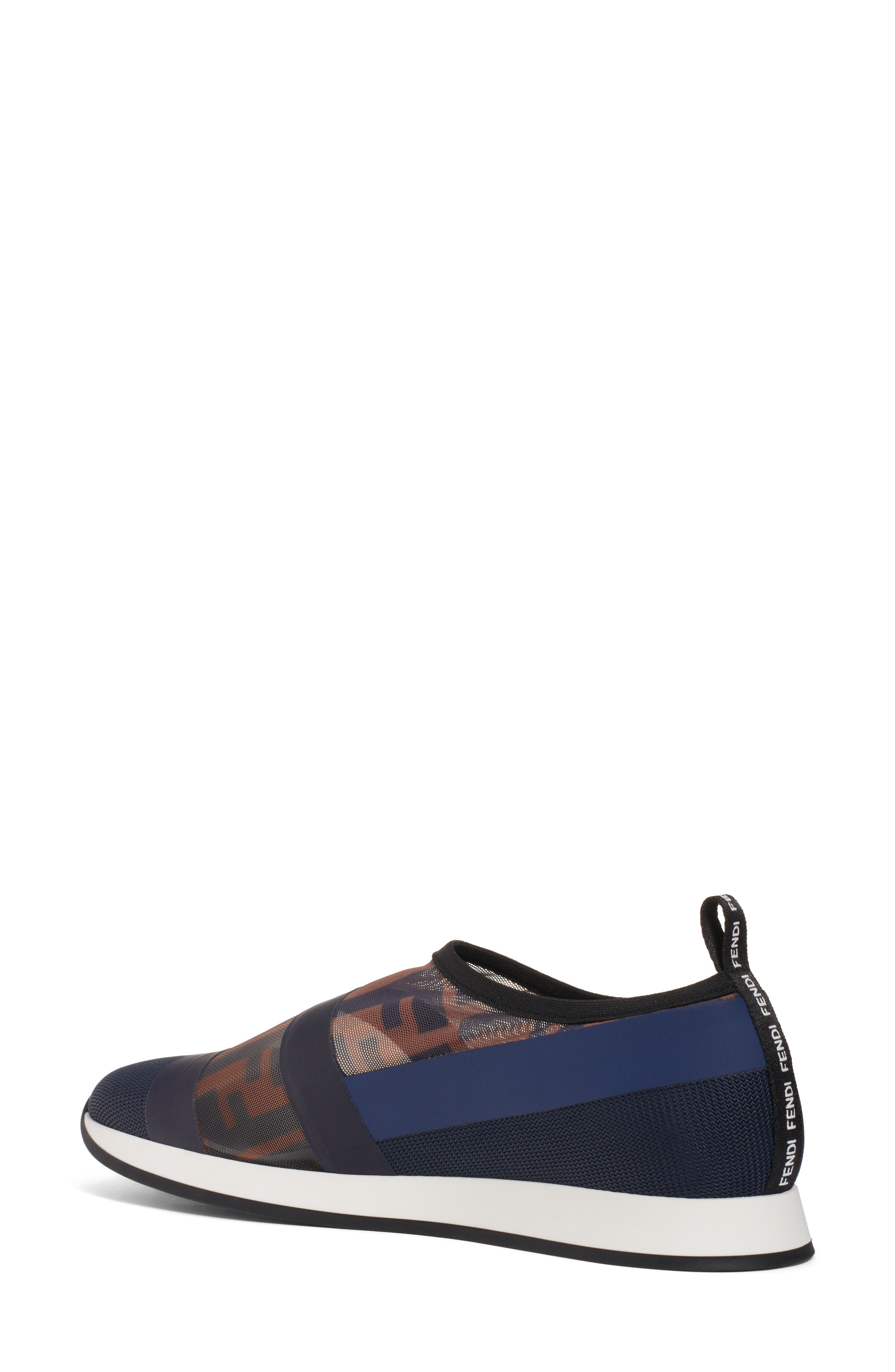 Fendi Logo Slip-On Sneaker, Alternate, color, 