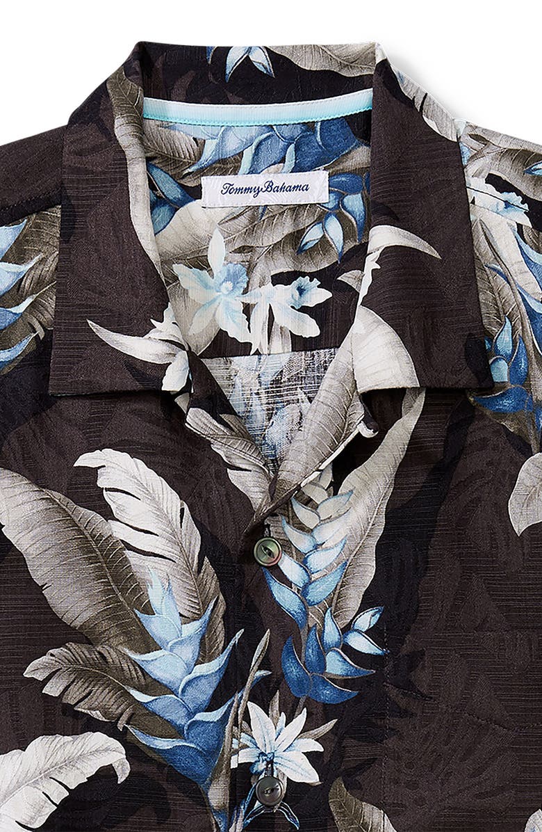 Tommy Bahama Montego Blooms Tropical Short Sleeve Silk Button-Up Shirt, Alternate, color,